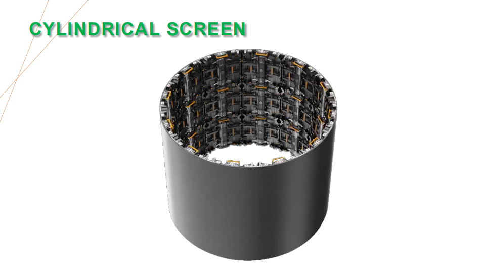 Radian led display screen