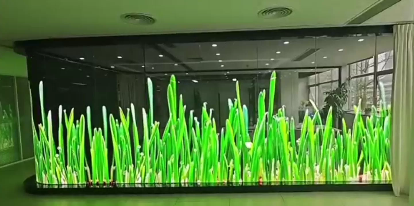Holographic Transparent Led Screen (P3.91, P6.25)(800×250mm) (1000×250mm) (1200×250mm) (1500×250mm) Video