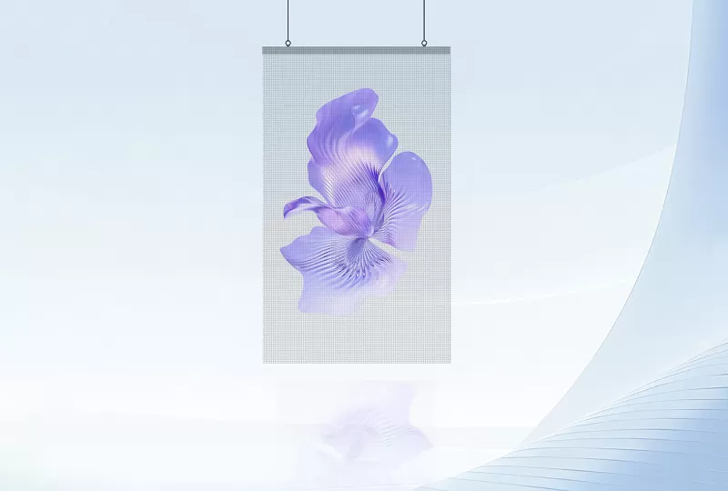 Single-Unit Hanging Installation of Direct-Drive Transparent Screen Single-Unit Hanging Installation of Direct-Drive Transparent Screen